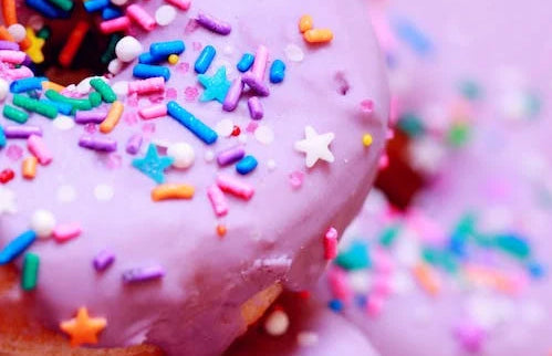 Pink Donut with sprinkles